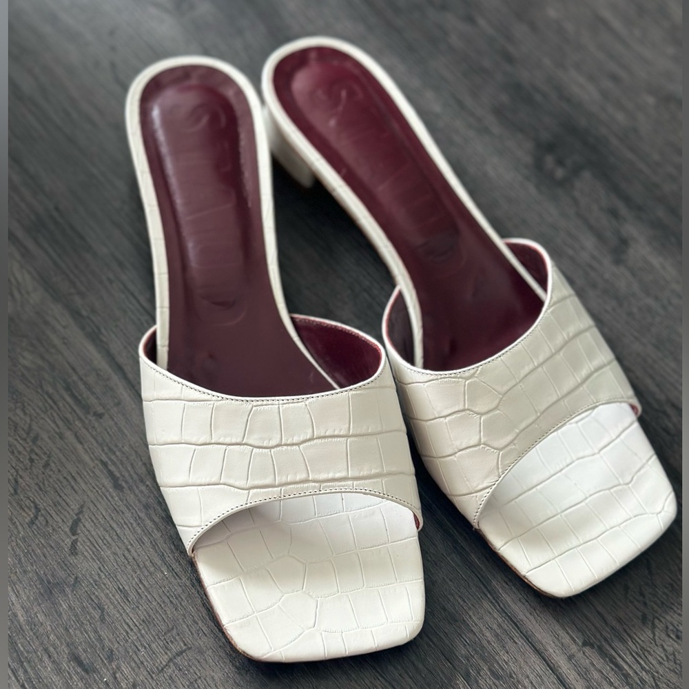 Staud Simone Cream Sandals
